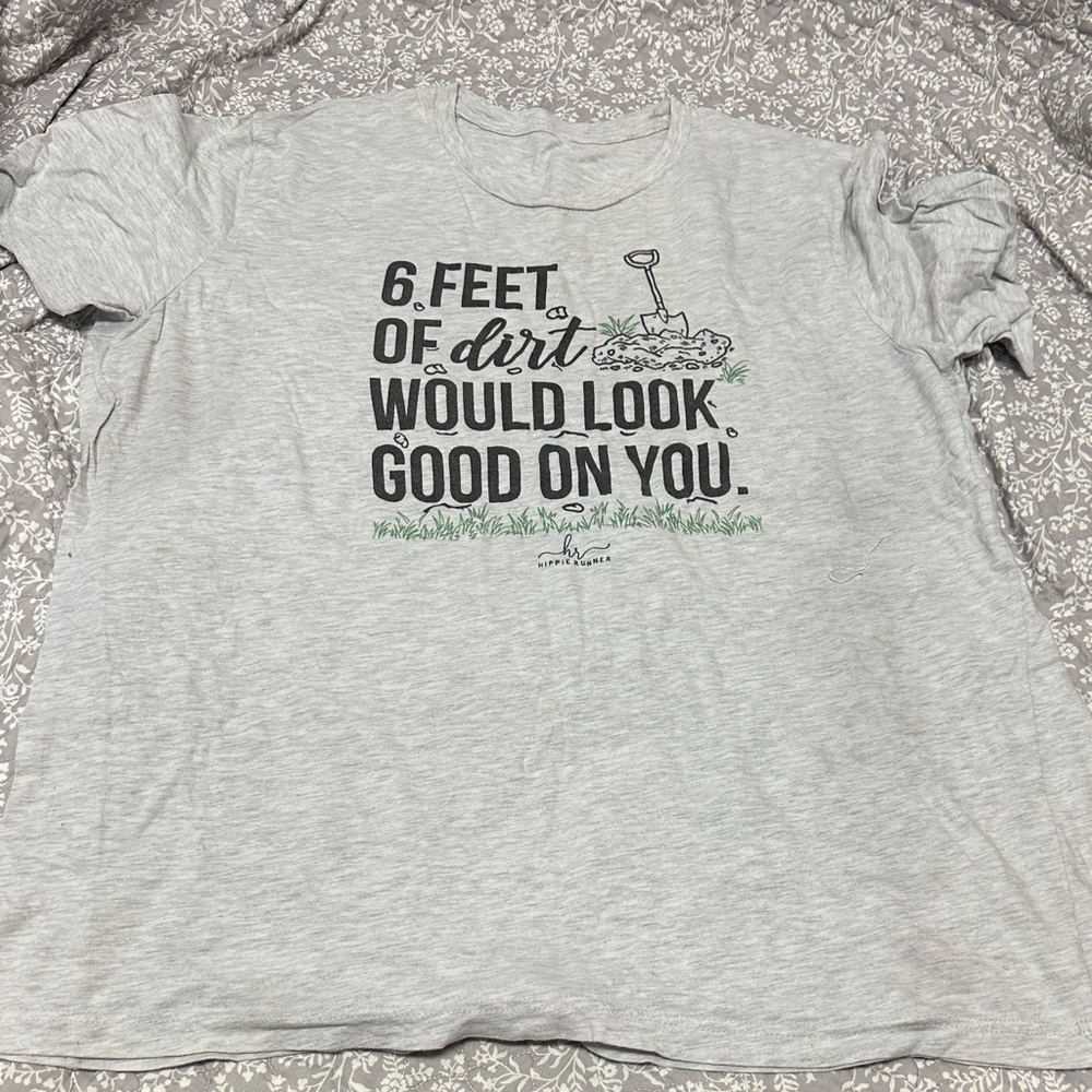 6 Feet of Dirt Short Sleeve Tee - Light Gray
